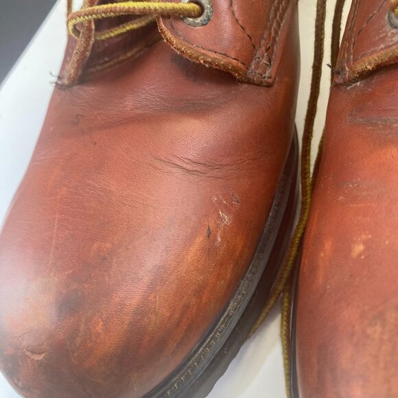 Vtg OXBLOOD STEEL TOE USA  RED WING‎ CHORE WORK BOOTS Men’s Size 15B main image 15
